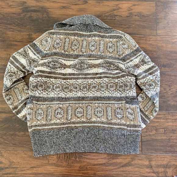 Jack by BB Dakota Tribal Print Open Front Cardigan Sweater - Picture 7 of 8